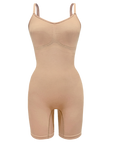 Sustainable Shapewear. Plant-based shapewear mid-thigh bodysuit in Ada nude, our lightest nude tone.Made from plant-based materials EVO and creora