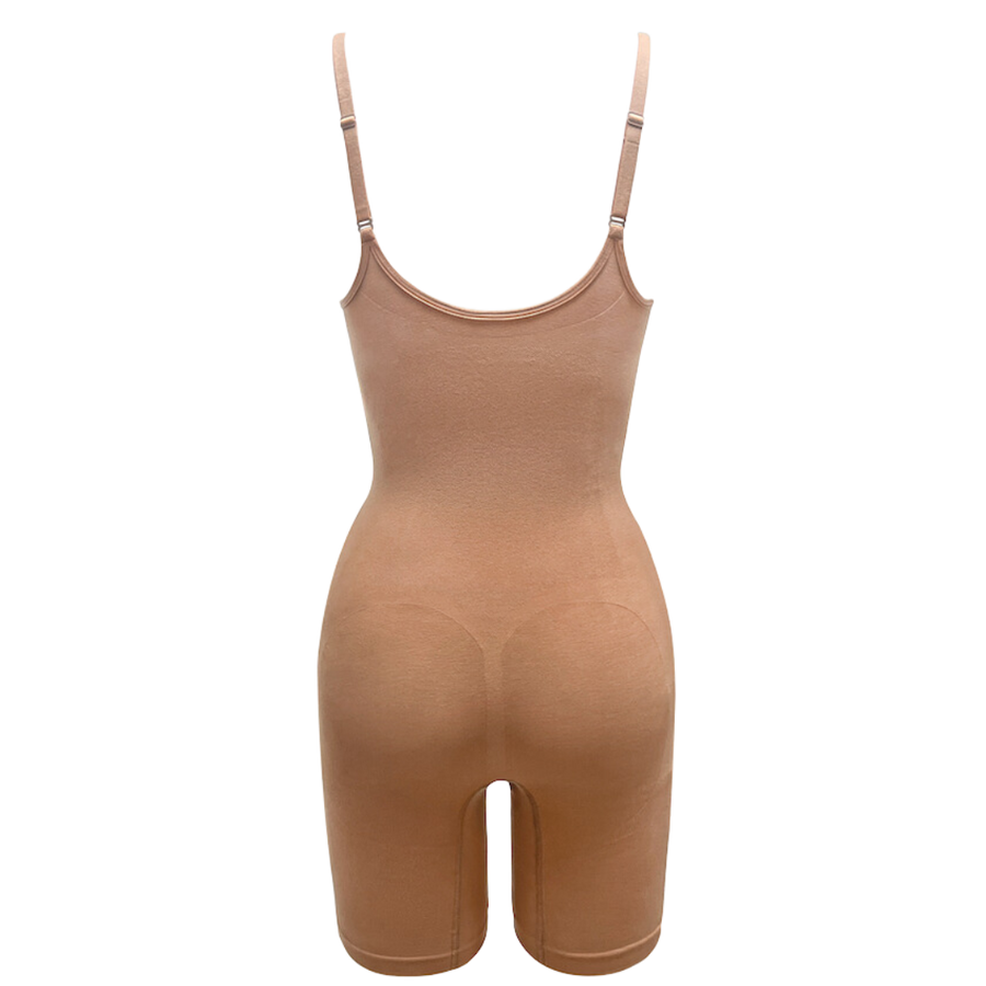 Mid-Thigh Shapewear Bodysuit in Maya Nude – PROCLAIM