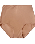 maya, a medium nude tone, in the high rise brief underwear