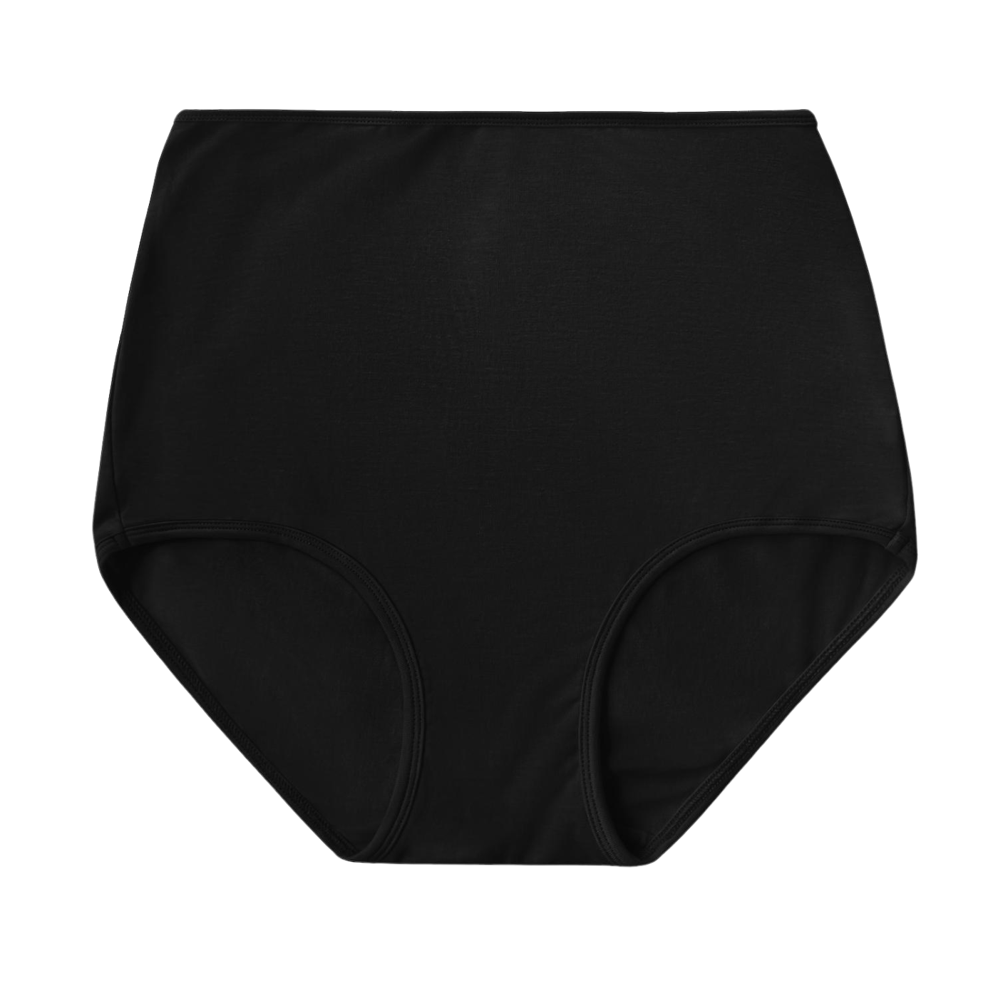 black high rise underwear