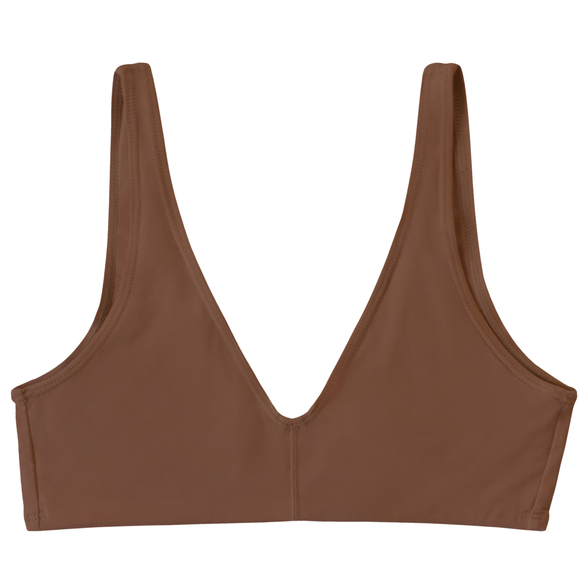 ellal brown everyday bralette in tencel