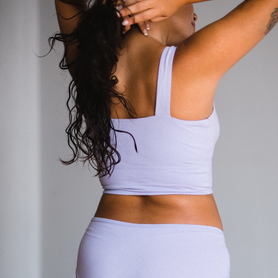 Beyond Yoga Womens Lilac Sports Bra Size Large 